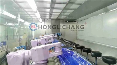 Bag aer Robot Awtomatig Inline Tracio Llinell Paentio